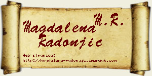 Magdalena Radonjić vizit kartica